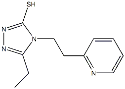 5-ethyl-4-[2-(pyridin-2-yl)ethyl]-4H-1,2,4-triazole-3-thiol 结构式