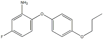 5-fluoro-2-(4-propoxyphenoxy)aniline 结构式