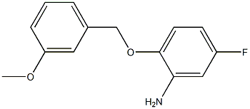 5-fluoro-2-[(3-methoxyphenyl)methoxy]aniline 结构式