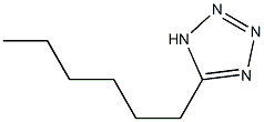 5-hexyl-1H-1,2,3,4-tetrazole 结构式