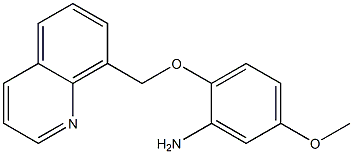 5-methoxy-2-(quinolin-8-ylmethoxy)aniline 结构式