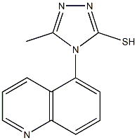 5-methyl-4-(quinolin-5-yl)-4H-1,2,4-triazole-3-thiol 结构式