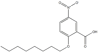 5-nitro-2-(octyloxy)benzoic acid 结构式