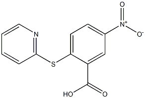 5-nitro-2-(pyridin-2-ylsulfanyl)benzoic acid 结构式