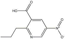 5-nitro-2-propylpyridine-3-carboxylic acid 结构式