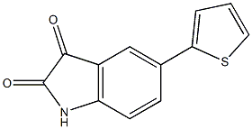 5-thien-2-yl-1H-indole-2,3-dione 结构式