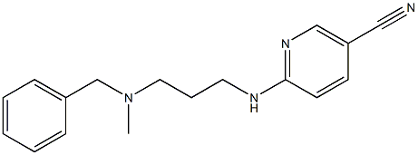 6-({3-[benzyl(methyl)amino]propyl}amino)nicotinonitrile 结构式