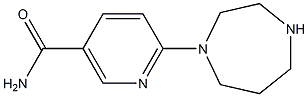 6-(1,4-diazepan-1-yl)nicotinamide 结构式