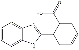 6-(1H-benzimidazol-2-yl)cyclohex-3-ene-1-carboxylic acid 结构式