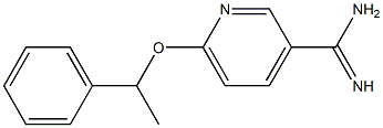 6-(1-phenylethoxy)pyridine-3-carboximidamide 结构式