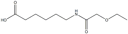 6-(2-ethoxyacetamido)hexanoic acid 结构式