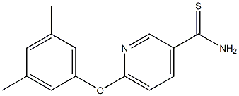 6-(3,5-dimethylphenoxy)pyridine-3-carbothioamide 结构式