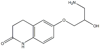 6-(3-amino-2-hydroxypropoxy)-3,4-dihydroquinolin-2(1H)-one 结构式