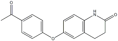 6-(4-acetylphenoxy)-1,2,3,4-tetrahydroquinolin-2-one 结构式