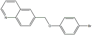 6-(4-bromophenoxymethyl)quinoline 结构式
