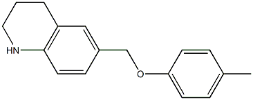 6-(4-methylphenoxymethyl)-1,2,3,4-tetrahydroquinoline 结构式