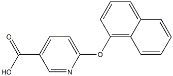 6-(naphthalen-1-yloxy)pyridine-3-carboxylic acid 结构式