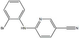 6-[(2-bromophenyl)amino]nicotinonitrile 结构式