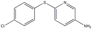 6-[(4-chlorophenyl)sulfanyl]pyridin-3-amine 结构式