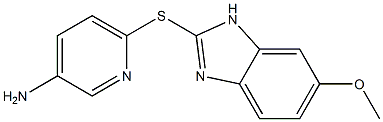 6-[(6-methoxy-1H-1,3-benzodiazol-2-yl)sulfanyl]pyridin-3-amine 结构式