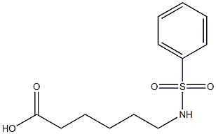 6-[(phenylsulfonyl)amino]hexanoic acid 结构式