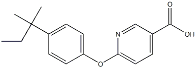 6-[4-(2-methylbutan-2-yl)phenoxy]pyridine-3-carboxylic acid 结构式