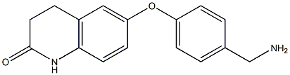 6-[4-(aminomethyl)phenoxy]-1,2,3,4-tetrahydroquinolin-2-one 结构式