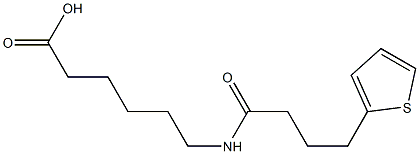 6-[4-(thiophen-2-yl)butanamido]hexanoic acid 结构式