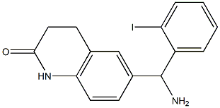 6-[amino(2-iodophenyl)methyl]-1,2,3,4-tetrahydroquinolin-2-one 结构式