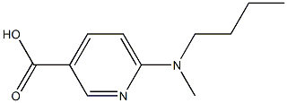 6-[butyl(methyl)amino]pyridine-3-carboxylic acid 结构式