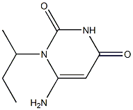 6-amino-1-(butan-2-yl)-1,2,3,4-tetrahydropyrimidine-2,4-dione 结构式