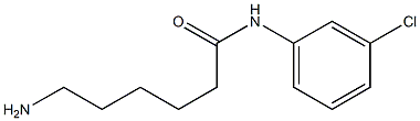 6-amino-N-(3-chlorophenyl)hexanamide 结构式