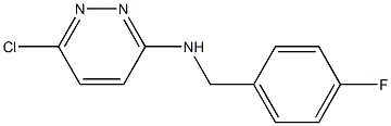 6-chloro-N-[(4-fluorophenyl)methyl]pyridazin-3-amine 结构式