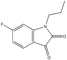 6-fluoro-1-propyl-2,3-dihydro-1H-indole-2,3-dione 结构式