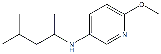 6-methoxy-N-(4-methylpentan-2-yl)pyridin-3-amine 结构式