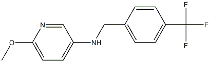 6-methoxy-N-{[4-(trifluoromethyl)phenyl]methyl}pyridin-3-amine 结构式