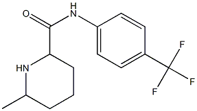 6-methyl-N-[4-(trifluoromethyl)phenyl]piperidine-2-carboxamide 结构式