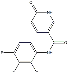 6-oxo-N-(2,3,4-trifluorophenyl)-1,6-dihydropyridine-3-carboxamide 结构式