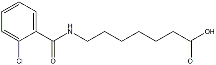 7-[(2-chlorobenzoyl)amino]heptanoic acid 结构式