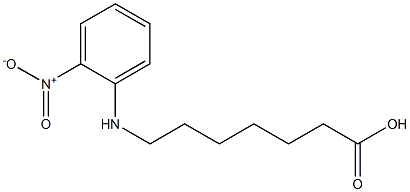 7-[(2-nitrophenyl)amino]heptanoic acid 结构式