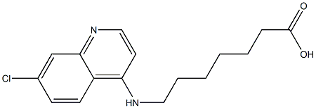 7-[(7-chloroquinolin-4-yl)amino]heptanoic acid 结构式