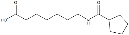 7-[(cyclopentylcarbonyl)amino]heptanoic acid 结构式