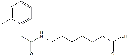 7-{[(2-methylphenyl)acetyl]amino}heptanoic acid 结构式