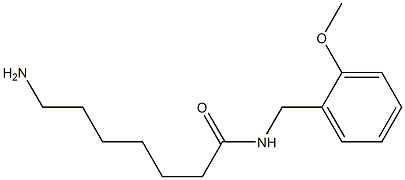 7-amino-N-(2-methoxybenzyl)heptanamide 结构式