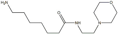 7-amino-N-(2-morpholin-4-ylethyl)heptanamide 结构式