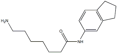 7-amino-N-2,3-dihydro-1H-inden-5-ylheptanamide 结构式