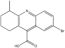 7-bromo-4-methyl-1,2,3,4-tetrahydroacridine-9-carboxylic acid 结构式