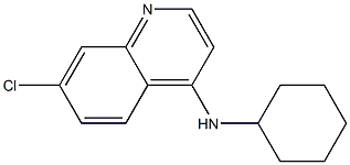 7-chloro-N-cyclohexylquinolin-4-amine 结构式