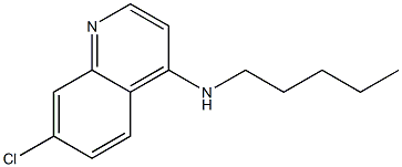 7-chloro-N-pentylquinolin-4-amine 结构式