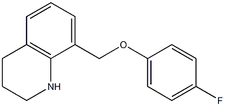 8-(4-fluorophenoxymethyl)-1,2,3,4-tetrahydroquinoline 结构式